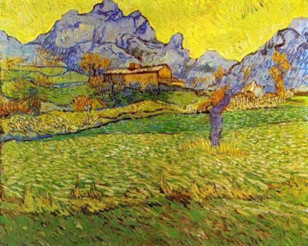 Van Gogh a-meadow-in-the-mountains-le-mas-de-saint-paul-