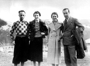 gerardo diego e Larrea, con le moglie