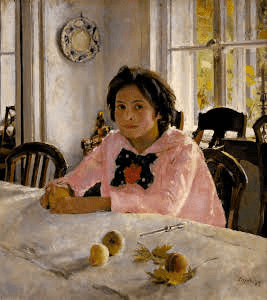 Serov ragazza con le pesche