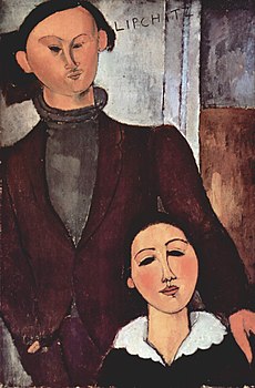 Modigliani ritratto Lipchitz e Bertha