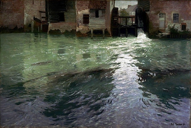 Thaulow-1847-1906-Water-Mill-1892