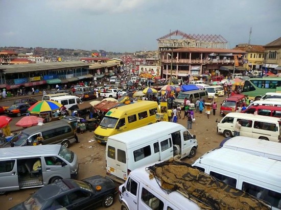 Ghana Tro-Tro-Station-in-Kumasi