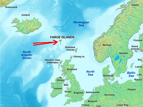 Faroe mappa