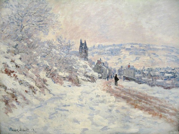Monet Claude La_route_de_Vétheuil,_effet_de_neige