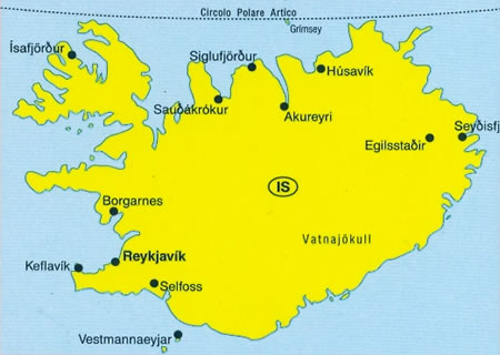 Islanda mappa