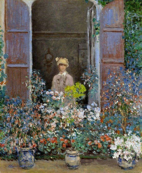 Monet Camille alla finestra