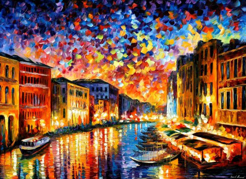 afremov canal grande venice