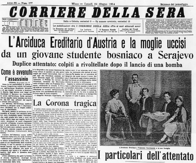 Sarajevo attentato Corriere